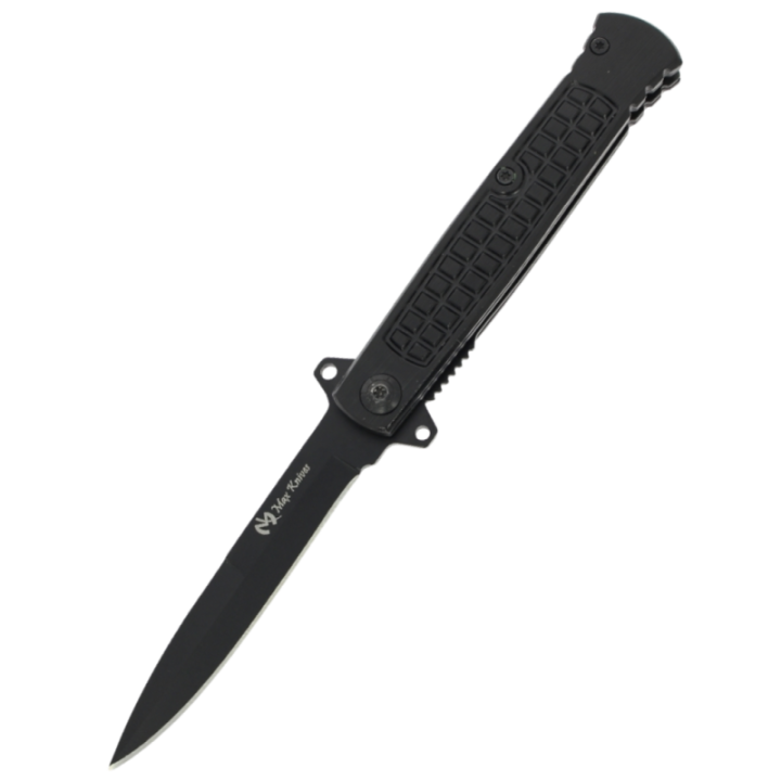 Max Knives MK162 — Pliant flipper, manche noir nid d'abeille