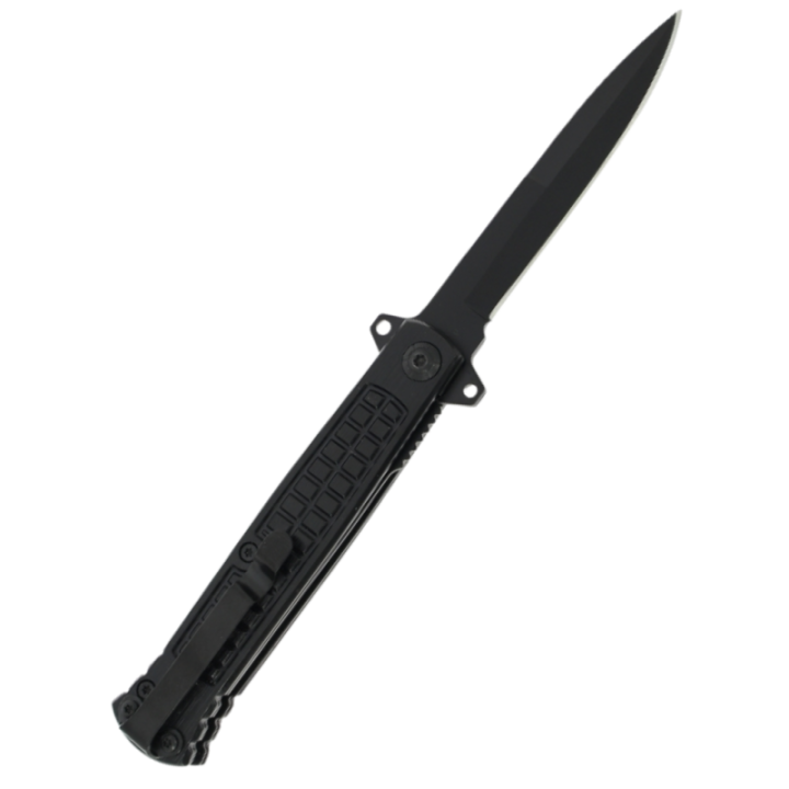 Max Knives MK162 — Flipper folder, black honeycomb handle, 72 g — view 3
