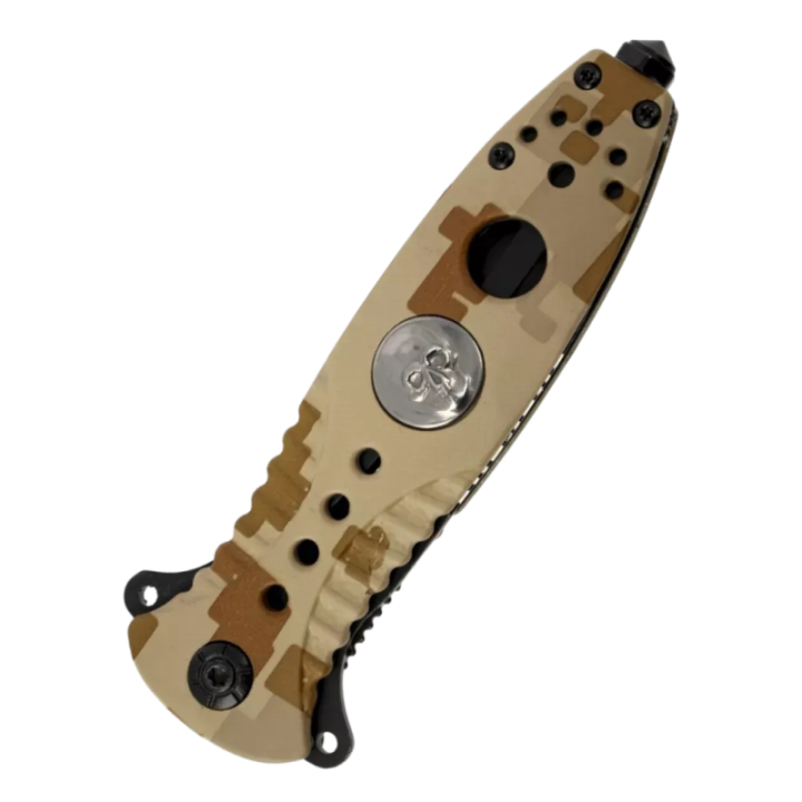 Max Knives MK164 — Spear point flipper folder, desert camo handle — view 4