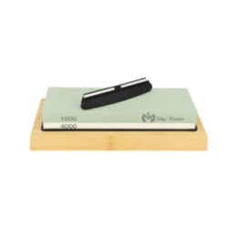 Max Knives MK1708 — Corundum whetstone 1000/4000 on bamboo base