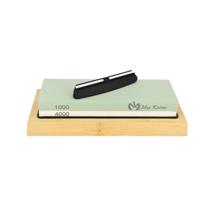 Max Knives MK1708 — Corundum whetstone 1000/4000 on bamboo base