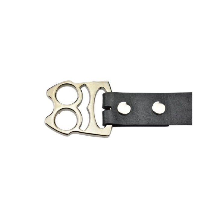 Max Knives CEINTUREMAX — Ceinture en cuir de 130 cm à bouton pression — vue 2