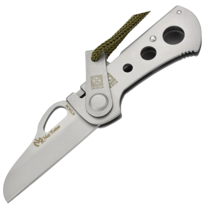 Max Knives Croc — Mini pliant numéroté, lame sheepfoot 440C, axe lock
