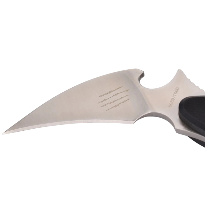 Max Knives MKB1 — Karamdrink fixed blade, 440C hawkbill with bottle opener — view 2