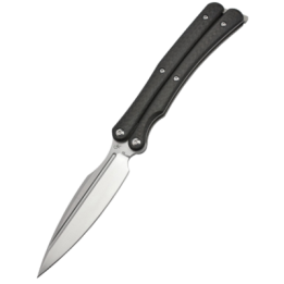 Max Knives MKBALICF — Balitac by Thomas Gony, D2 butterfly knife, carbon fibre