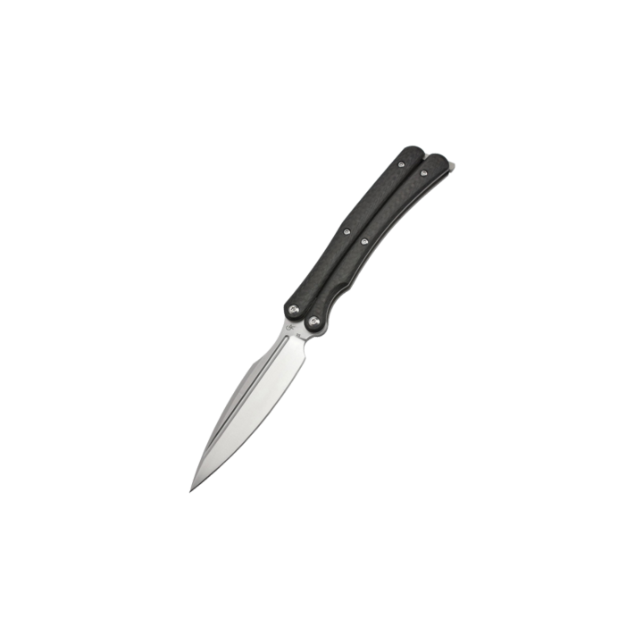 Max Knives MKBALICF — Balitac by Thomas Gony, D2 butterfly knife, carbon fibre