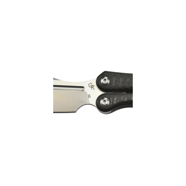 Max Knives MKBALICF — Balitac by Thomas Gony, D2 butterfly knife, carbon fibre — view 4