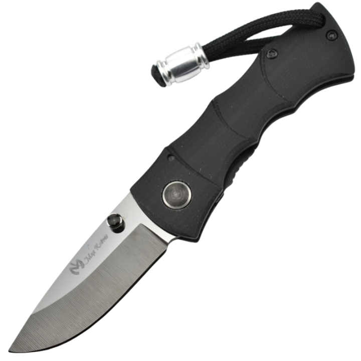 Max Knives MKBAMBK — Couteau pliant lame céramique, manche G10 noir
