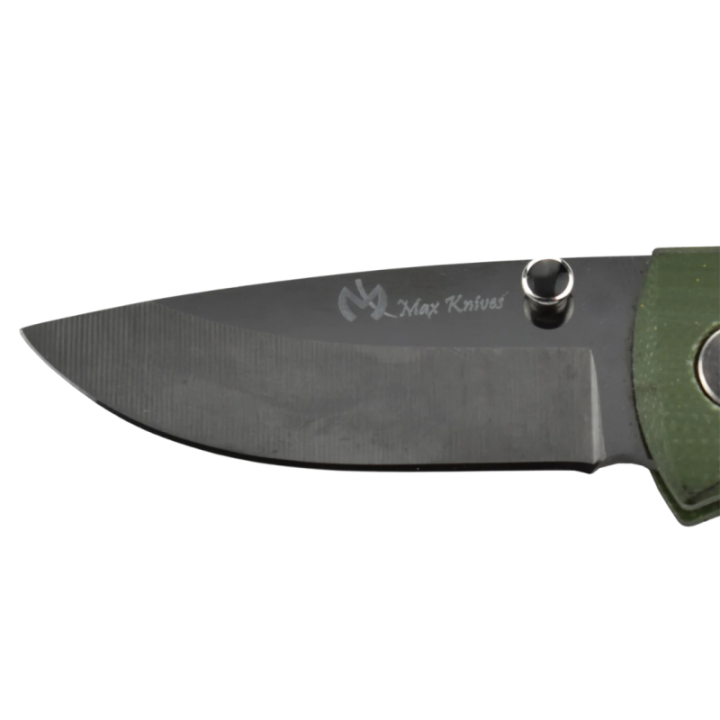 Max Knives MKBAMOG — Ceramic Blade Folding Knife, Green G10 Handle — view 2