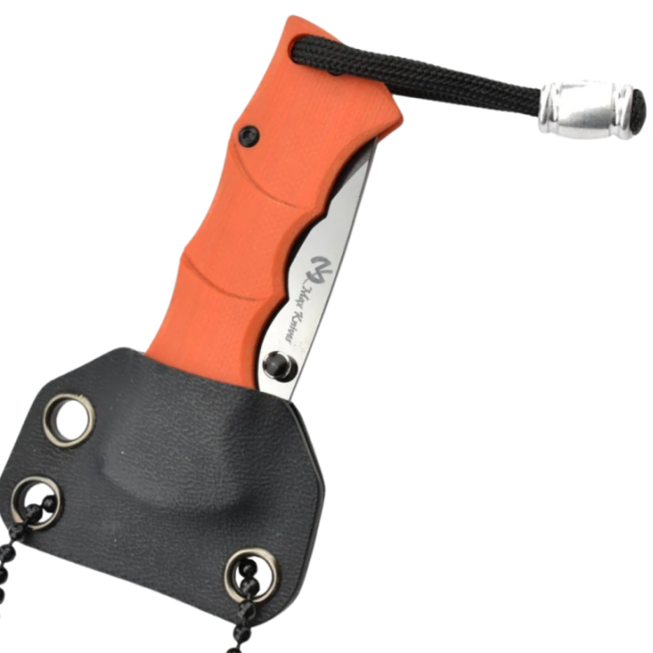 Max Knives MKBAMOR — Ceramic Blade Folding Knife, Orange G10 Handle — view 4