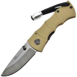 Max Knives MKBAMOT — Ceramic Blade Folding Knife, Desert G10 Handle