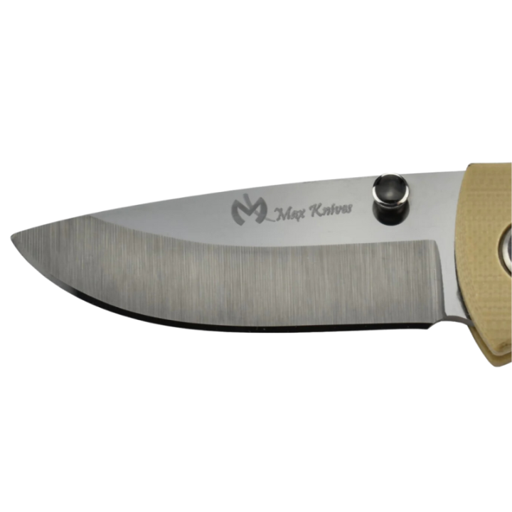 Max Knives MKBAMOT — Ceramic Blade Folding Knife, Desert G10 Handle — view 2