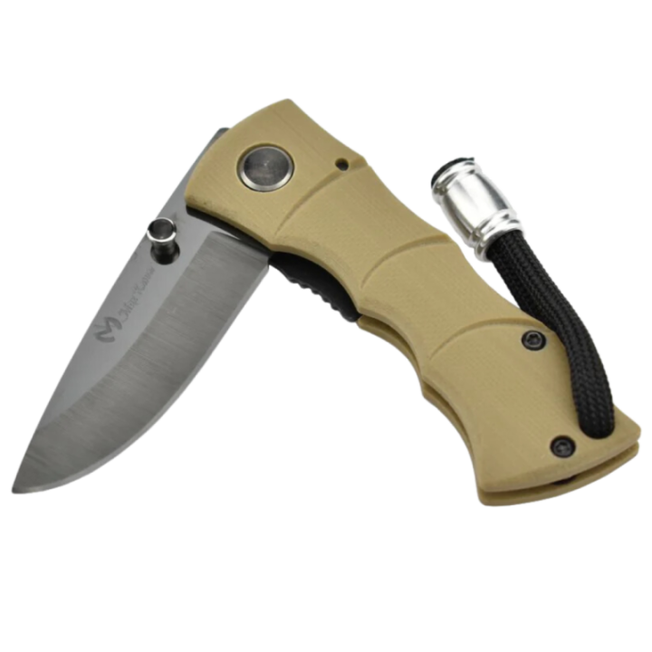 Max Knives MKBAMOT — Couteau pliant lame céramique, manche G10 désert — vue 3