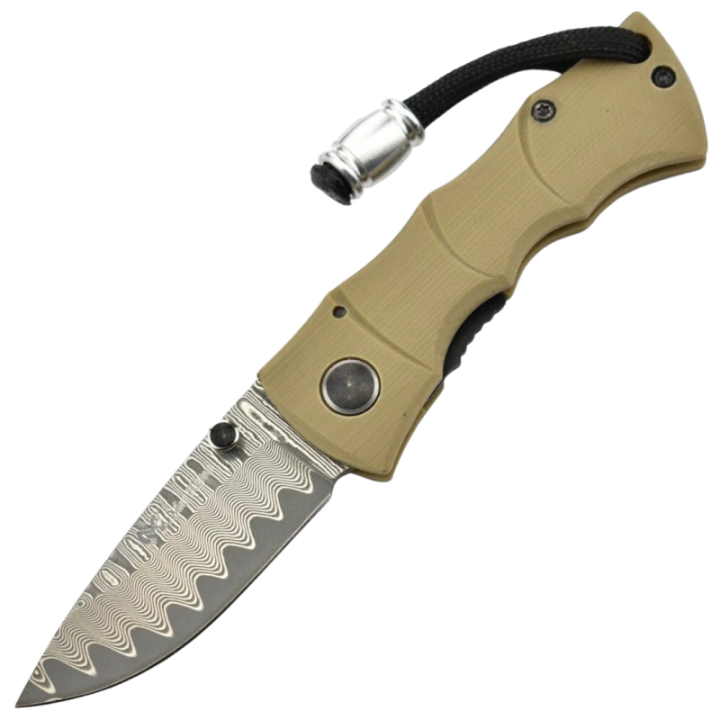 Max Knives MKBAMOTD — Couteau pliant lame damas, manche G10 et liner lock
