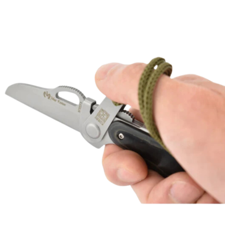 Max Knives CROCH — Mini pliant 440C sheepfoot, micarta, axe lock — vue 3