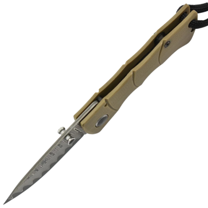 Max Knives MKBAMOTD — Damascus Blade Folding Knife, G10 Handle — view 3