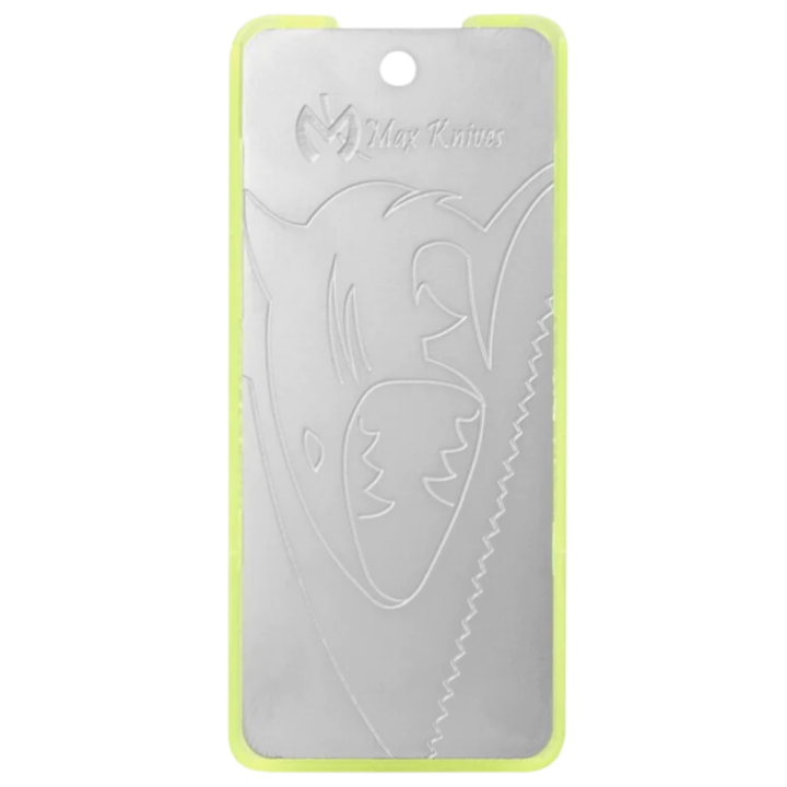 Max Knives MKCS — Stainless survival card, fluo yellow border — view 2