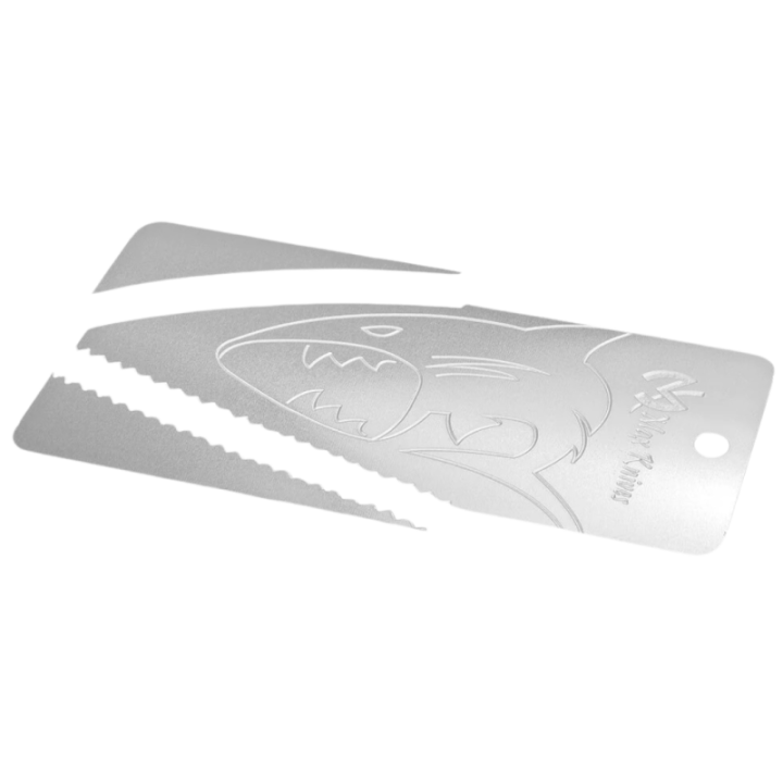 Max Knives MKCS — Stainless survival card, fluo yellow border — view 3