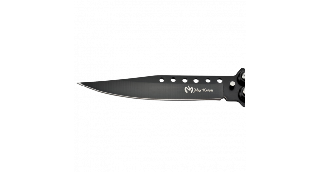 MAXKNIVES - P54 - Couteau papillon lame acier 3CR13 manche acier