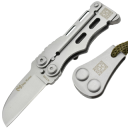 Max Knives DS1 — Alain Descy mini butterfly knife in 440C steel