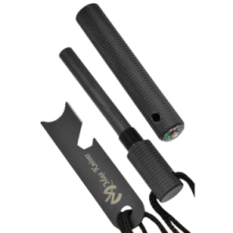 Max Knives MKFSA — Magnesium fire starter, 107 mm, compass and striker