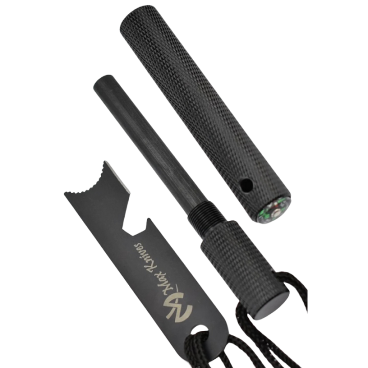 Max Knives MKFSA — Allume-feu magnésium 107 mm, boussole et grattoir