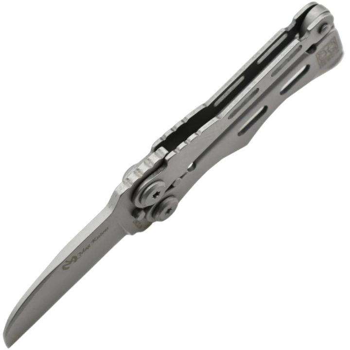 Max Knives DS1 — Mini couteau papillon 440C signé Alain Descy — vue 4
