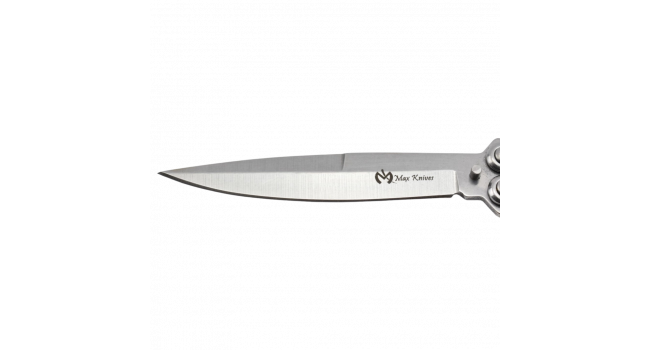 MAXKNIVES - P53 - Couteau papillon lame acier 3CR13 manche acier