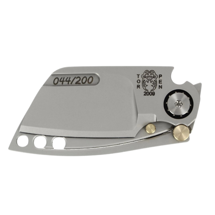 Max Knives MKH01S — μSepia silver Torpen one-piece N690 pocket knife — view 2