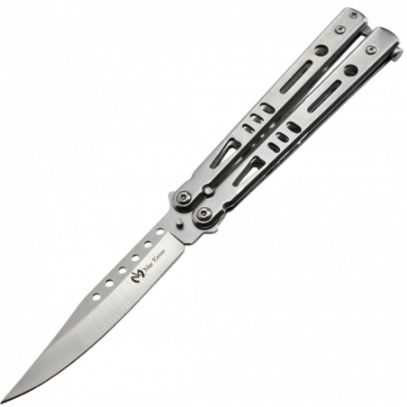 Maxknives P52S - Couteau Papillon, Lame Spear Point en Acier 3CR13, Ma
