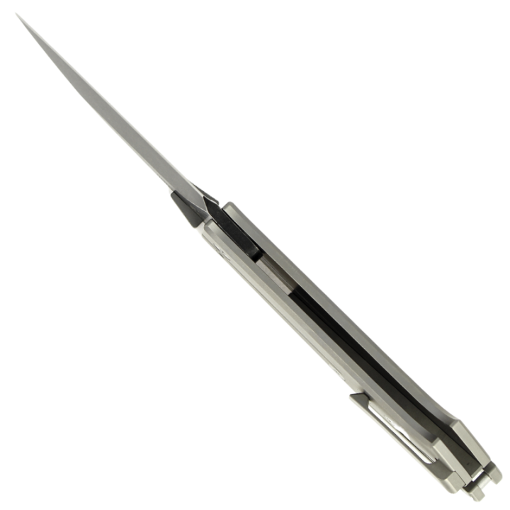 Max Knives MKH02S — Warthog Torpen, pliant titane naturel lame N690 — vue 3