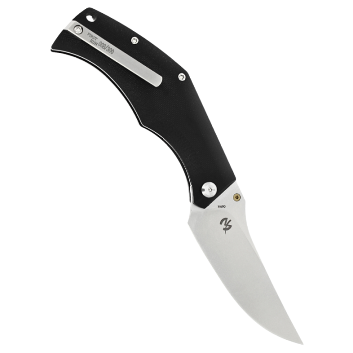 Max Knives MKH03N — Persistent Torpen folder, black G10, N690 blade — view 2