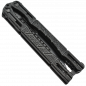 MAXKNIVES - P48 - Couteau papillon lame acier 3CR13 manche aluminium anodise noir