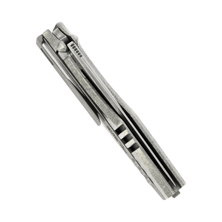Max Knives MKH04 IKE — screwless integral titanium folder, CPM154 — view 2