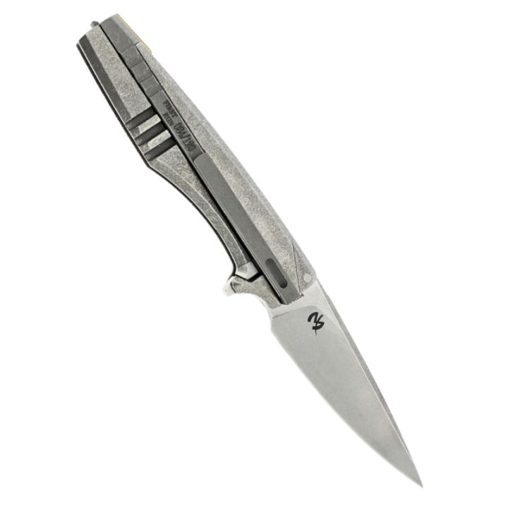 Max Knives MKH04 IKE — screwless integral titanium folder, CPM154 — view 5
