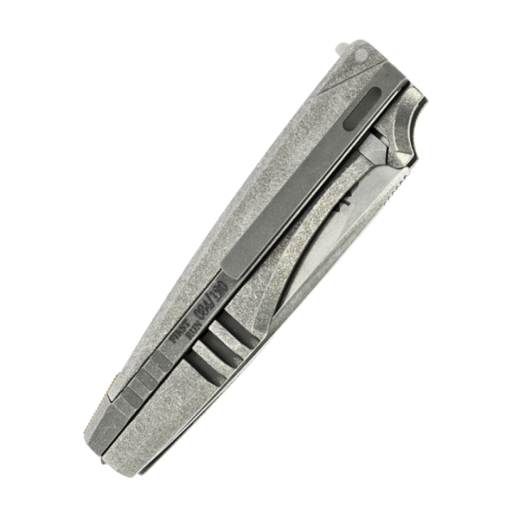 Max Knives MKH04 IKE — screwless integral titanium folder, CPM154 — view 7
