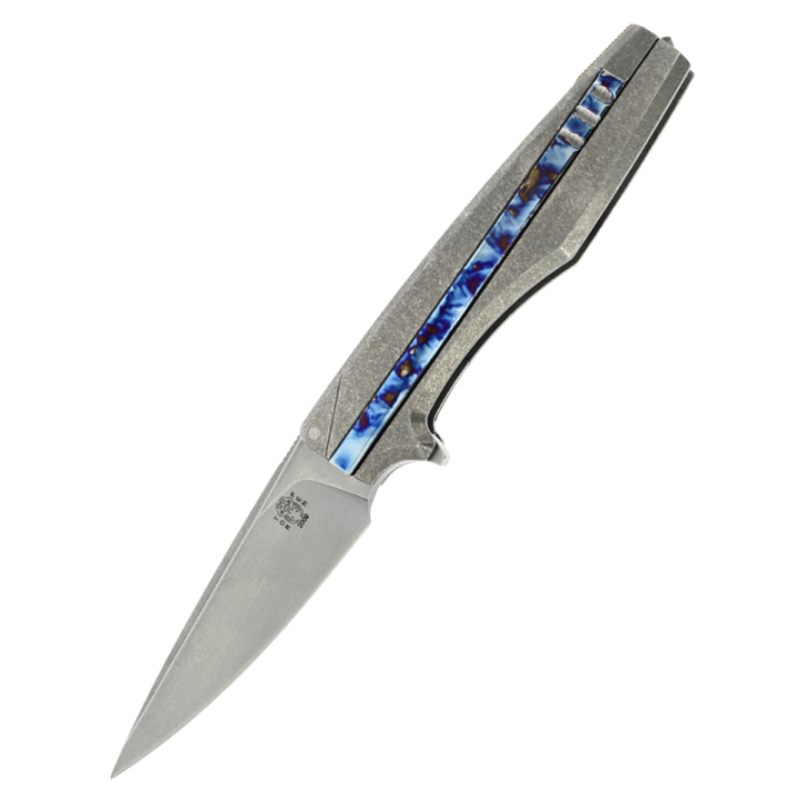 Max Knives MKH04 IKE anodisé — pliant titane intégral, 20 pièces sur 120