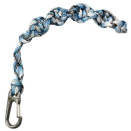 Max Knives MKMD — Damascus steel carabiner, 35 mm, one-off pattern