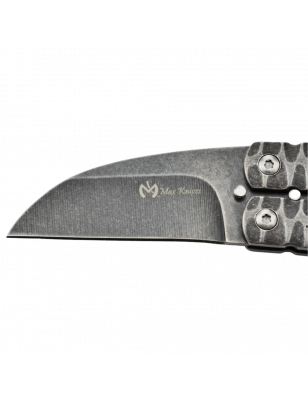 Couteau Papillon Acier 3Cr13MoV, Manche Acier Stonewash - 19.3cm