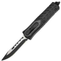 Max Knives MKO16 — Couteau automatique OTF, lame 3Cr13, manche fibre de carbone