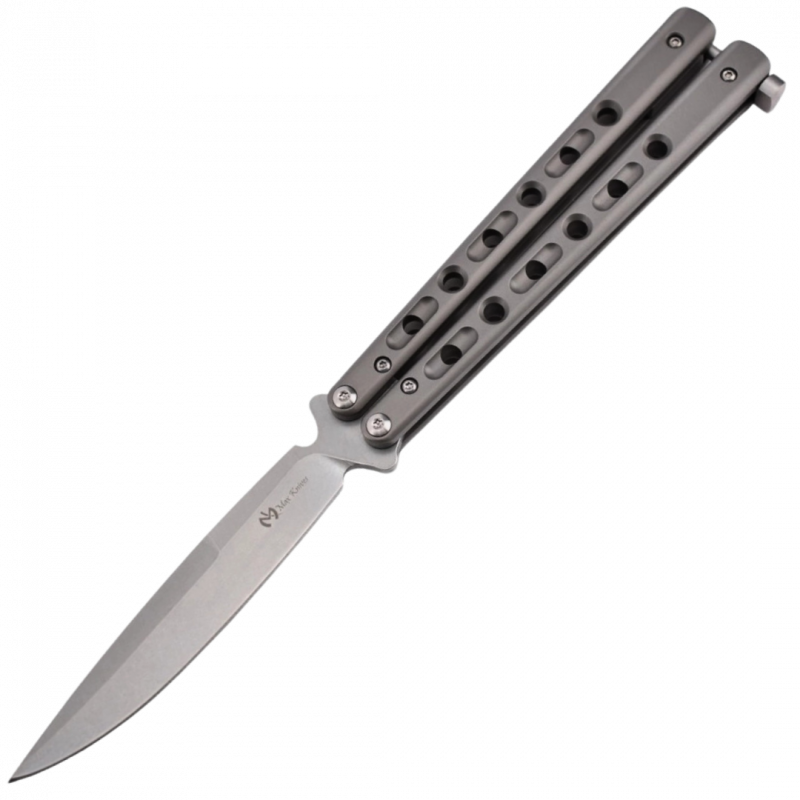 MAXKNIVES - P40 - Couteau papillon manche titane