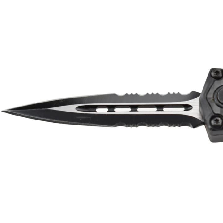 Max Knives MKO17 — OTF Automatic Knife, Partially Serrated Double Edge — view 2
