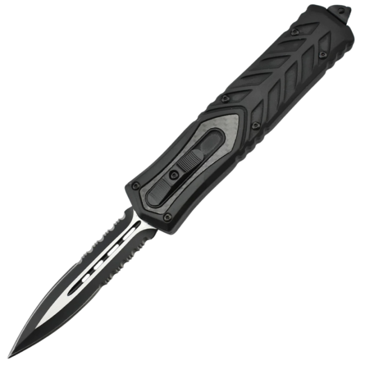Max Knives MKO19 — Large OTF automatic, aluminium and carbon fibre