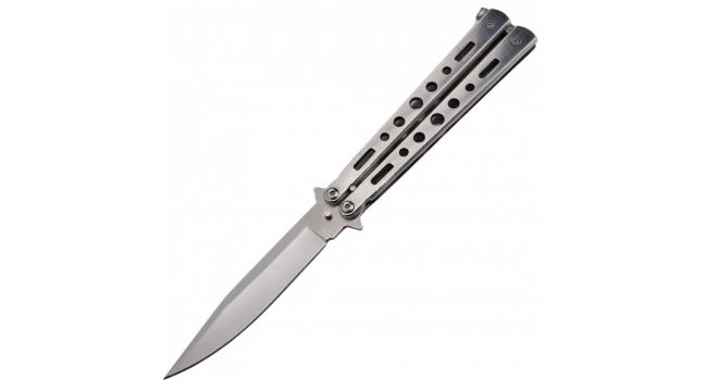 MAXKNIVES - P39S - Couteau papillon en acier inoxydable