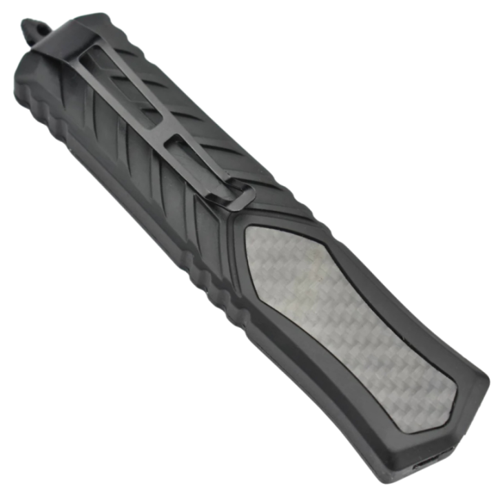 Max Knives MKO19 — Large OTF automatic, aluminium and carbon fibre — view 3