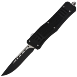 Max Knives MKO2 — Large Automatic Knife, 440C Drop-Point Blade, Glass Breaker