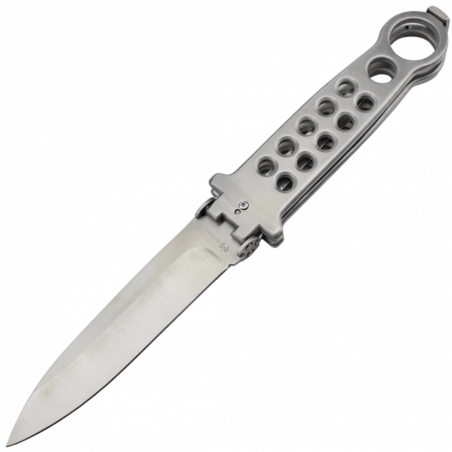 Couteau Maxknives Silver - Lame 440C, Ouverture Flip, Clip de Ceinture