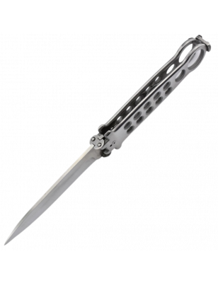 Couteau Maxknives Silver - Lame 440C, Ouverture Flip, Clip de Ceinture
