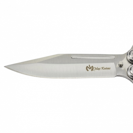 MAXKNIVES - P35S - Couteau papillon en acier inoxydable