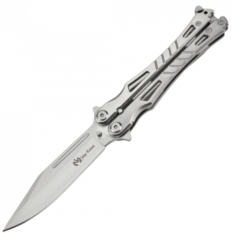 MAXKNIVES - P35S - Couteau papillon en acier inoxydable